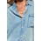 Sky Blue Denim Buttoned Short Sleeve Shirt with Pocket